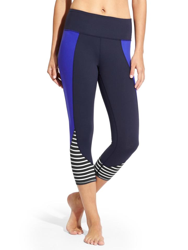 High Rise Flow Stripe Chaturanga Capri