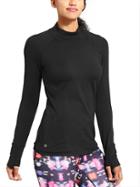 Athleta Womens Superluxe Half Zip Size L - Black