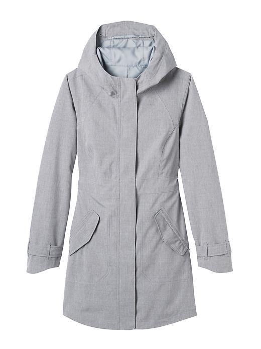 Athleta Womens Rainfall Jacket Size L - Slate Grey