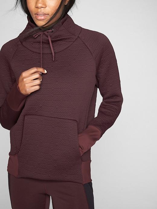 Athleta Womens Jacquard Elevation Pullover Cassis Size M