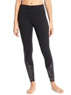 Athleta Womens High Rise Crackle Flow Chaturanga Tight Size L - Black