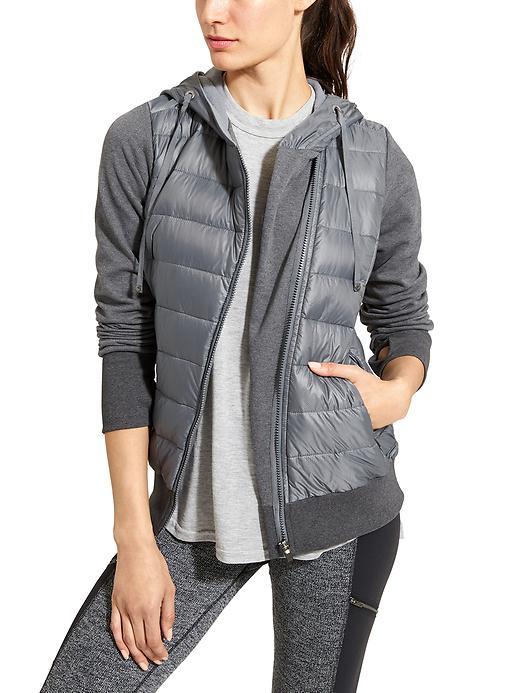 Athleta Womens Down To Town Sweatshirt Size Xl - Shadow Grey/charcoal Heather