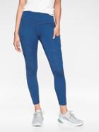 Athleta Womens All In Reaction 7/8 Tight Atlantis Blue Size Xxs
