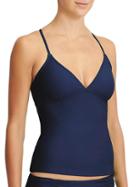 Athleta Womens Strappy Tankini Size L Tall - Dress Blue