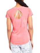Athleta Womens Repetition Tee Size L - Lotus Lady Neon