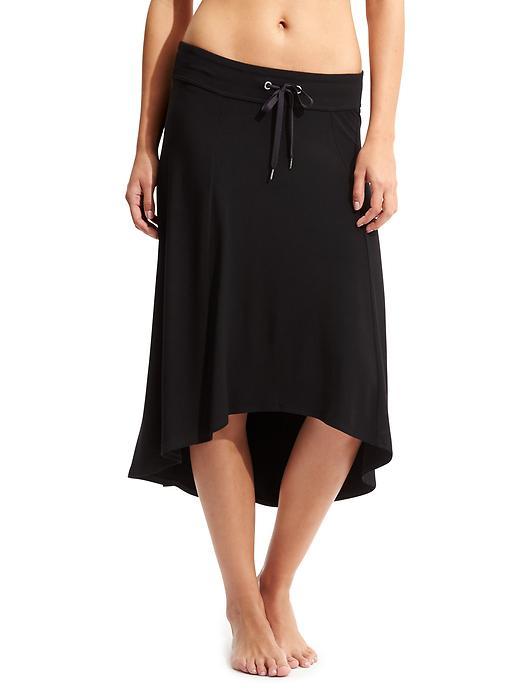 Athleta Womens Pura Vida Midi Skirt Size 1x Plus - Black