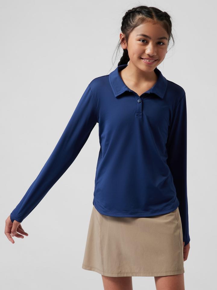 Athleta Girl School Day Longsleeve Polo