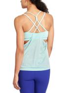 Athleta Womens Shadow Stripe Energize Tank Size L - Reach For The Sky