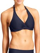 Athleta Womens Tara Halter Bikini Size 32d/dd - Dress Blue