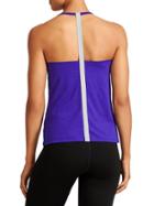 Athleta Womens Uppercut Tank Size M - Vibrant Cobalt/slate Grey Heather