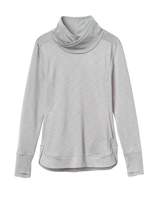 Athleta Womens Stowe Pullover Size L - Light Grey Heather