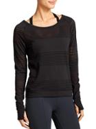 Athleta Womens Limitless Crew Pullover Size M - Black