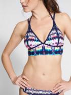 Athleta Womens Boho Bright Bralette Bikini Size L - Multi Print