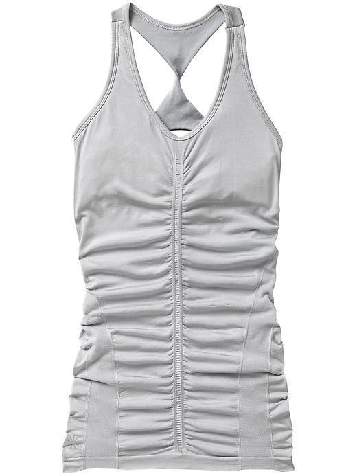 Athleta Womens Glow Tank Size L - Silver Shimmer