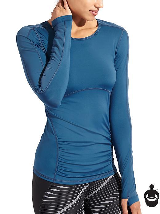 Athleta Womens Stealth Top Size M - Constellation Blue
