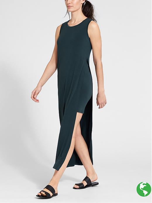 Athleta Womens Gaia Tee Dress Size L - Abyss