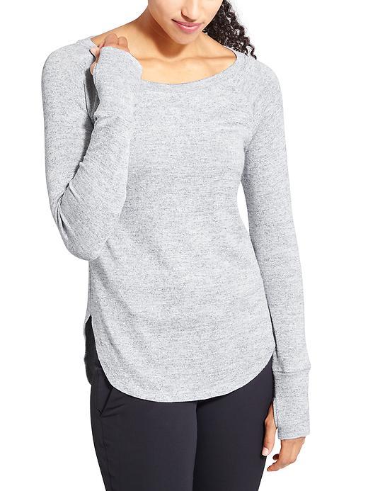 Athleta Womens Pose Top Size 1x Plus - Light Grey