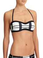 Athleta Womens Lanikai Bandeau Bikini Size L - Dove