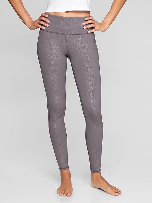 Athleta Womens High Rise Serpent Chaturanga Tight Silver Bells Size 2x