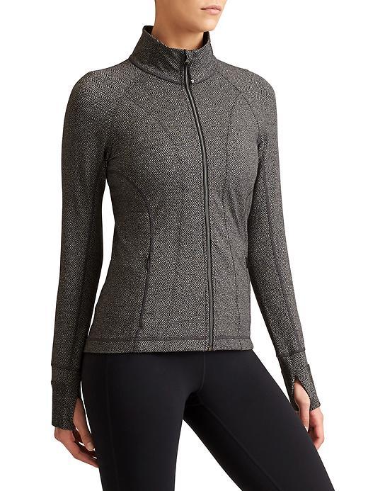 Athleta Womens Swirl Hope Jacket 2 Size L - Black