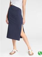 Athleta Womens Oceana Midi Skirt Size M - Dress Blue Heather