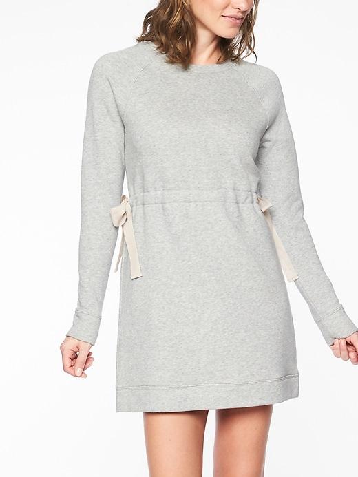 Athleta Womens Studio Cinch Dress Grey Heather Size Xs