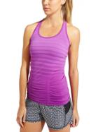 Athleta Womens Gradient Stripe Fastest Track Tank Size L - Jazzy Purple