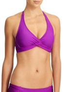 Athleta Womens Tara Halter Bikini Size 32b/c - Jazzy Purple