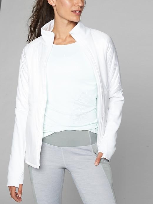 Athleta Womens Rock Creek Jacket White Size L