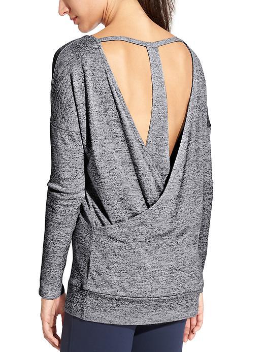Athleta Womens Pose Layered Top Dark Marl Size Xl