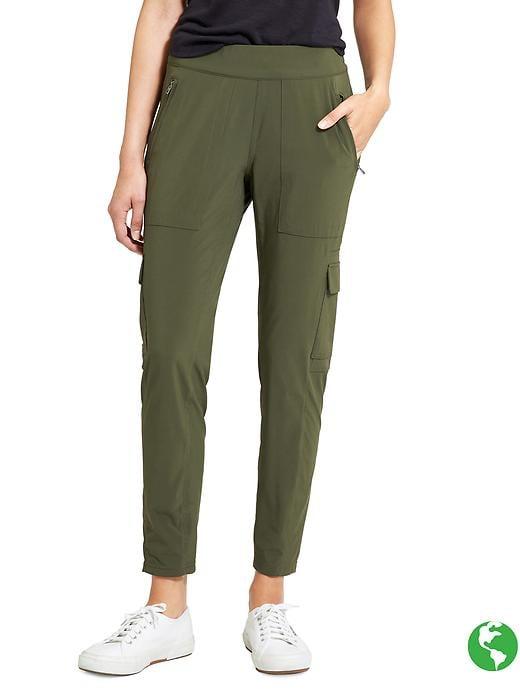 Athleta Womens Chelsea Cargo Pant Size 0 - Darker Forest Green