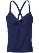 Athleta Womens Twister Tankini Size 32b/c Tall - Dress Blue