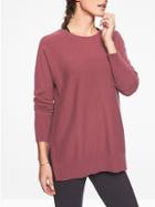 Athleta Womens Wool Cashmere Stargazer Pullover Crushed Berry Size S