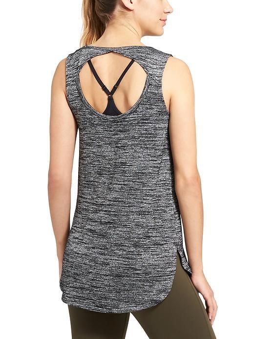 Athleta Womens Pose Tank Charcoal Heather Size Xl