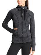 Athleta Womens Space Dye Strength Hoodie 2 Size 1x Plus - Black 2