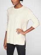 Athleta Womens Wool Cashmere Stargazer Pullover Dove Size M
