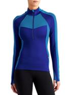 Athleta Womens Spotlight Half Zip Size L - Sapphire