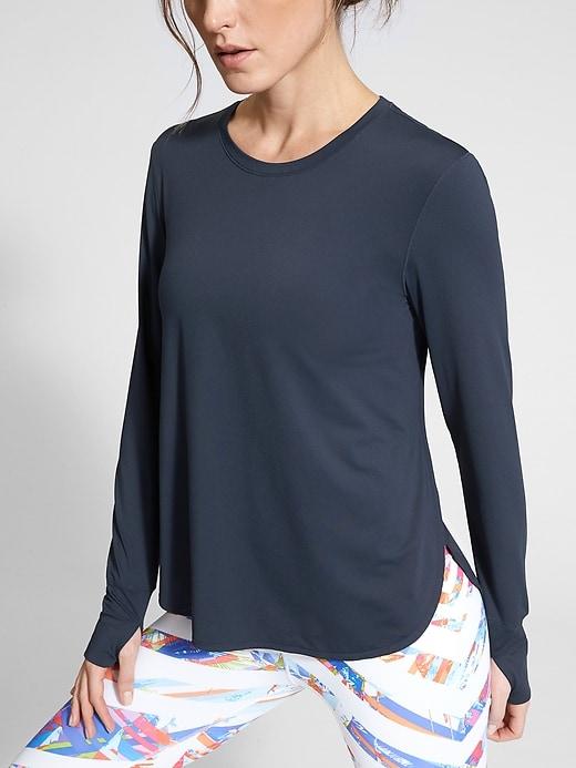 Athleta Womens Sunlover Upf Top Navy Size M