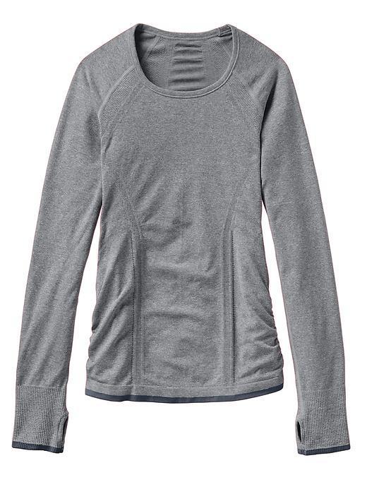 Athleta Womens Fastest Track Top Size L - Flint Grey Heather