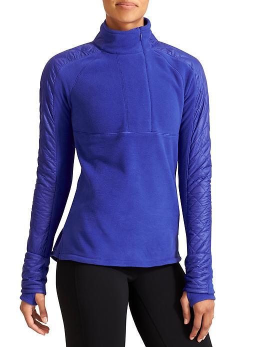 Athleta Womens Vortex Half Zip Size L Tall - Sapphire