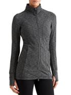 Athleta Womens Cya Hope Jacket 2 Size 1x Plus - Black Heather