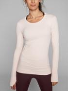 Athleta Womens Flurry Base Layer Top Pink Elephant Size Xl