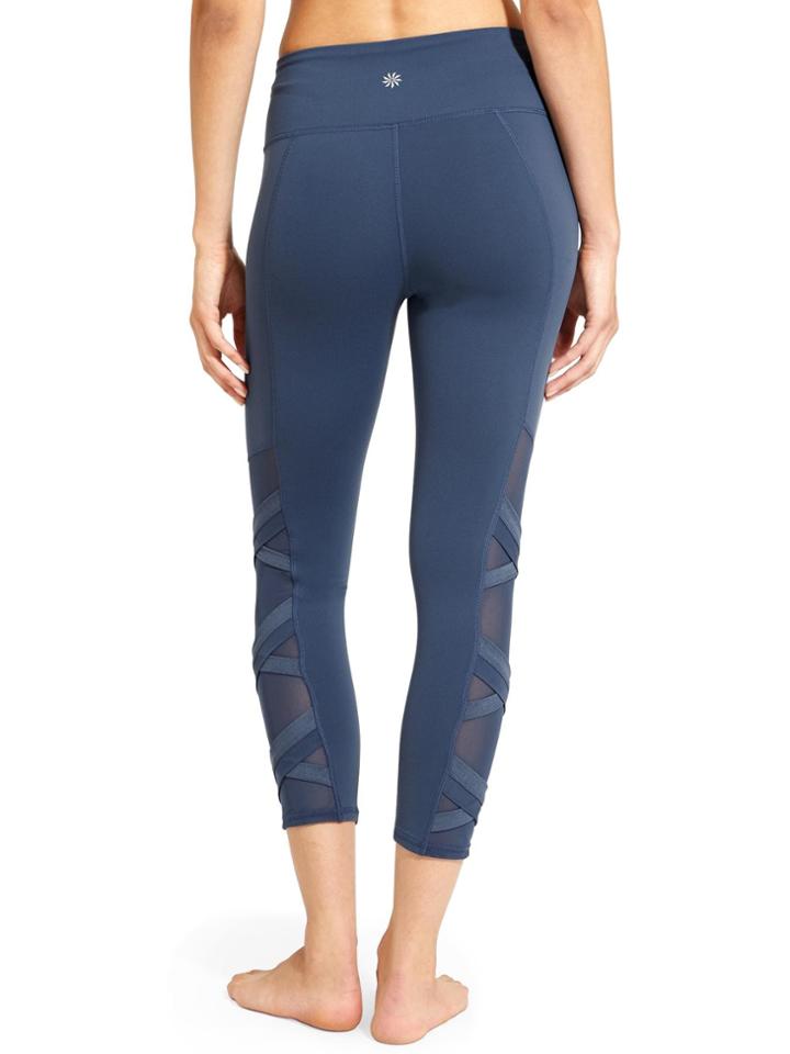 High Rise Mesh Chaturanga Capri