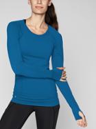 Athleta Womens Speedlight Top Peacock Size L