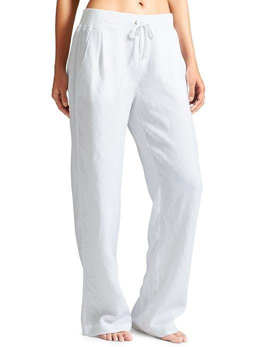 Athleta Womens Linen Reverie Pant White Size 10