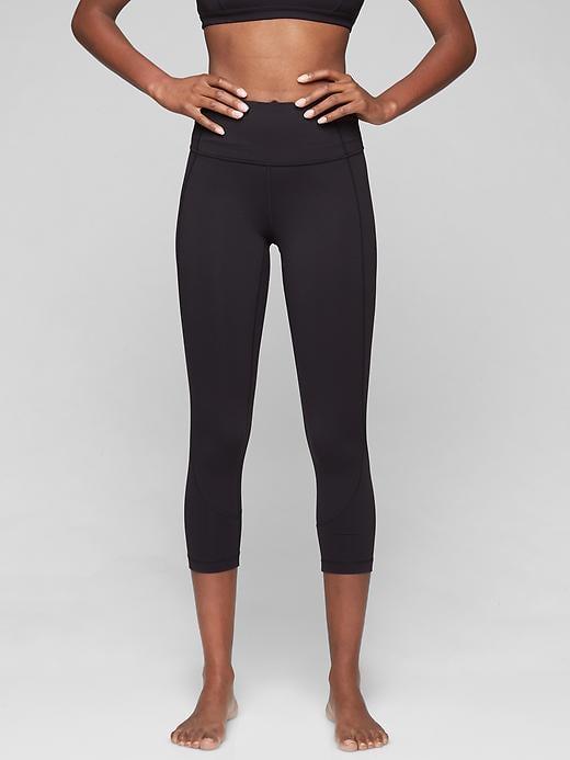 Athleta Womens Salutation Capri Size M Tall - Black