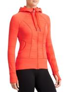 Athleta Womens Striped Strength Hoodie 2 Size 1x Plus - Grenadine Red
