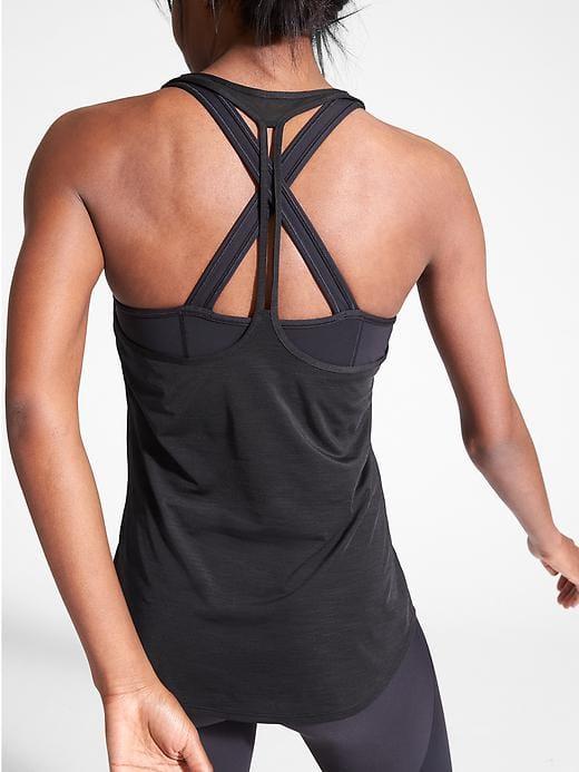 Athleta Womens Box Jump Tank Black Size Xxs