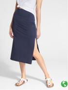 Athleta Womens Oceana Midi Skirt Size L - Dress Blue Heather