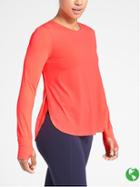 Athleta Womens Sunlover Upf Top Size L - Red It Neon